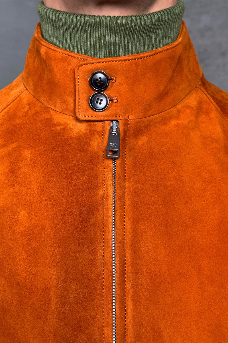 Prada Мужская кожаная куртка premium