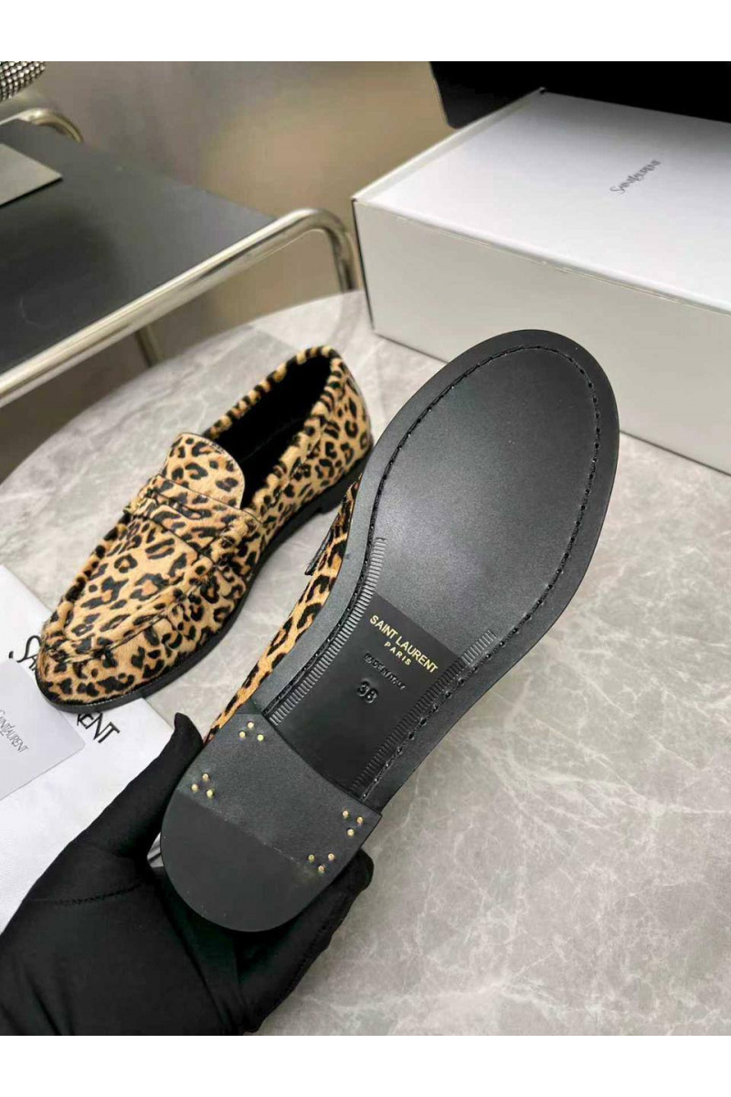 Yves Saint Laurent Женские замшевые лоферы premium