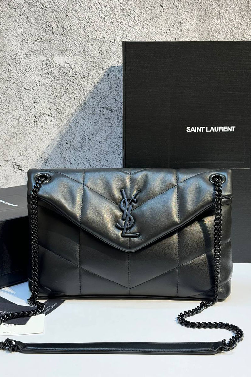 Yves Saint Laurent Кожаная сумка LouLou premium 28x17x9 см