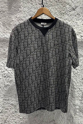 Мужская футболка Oblique - Grey / Black