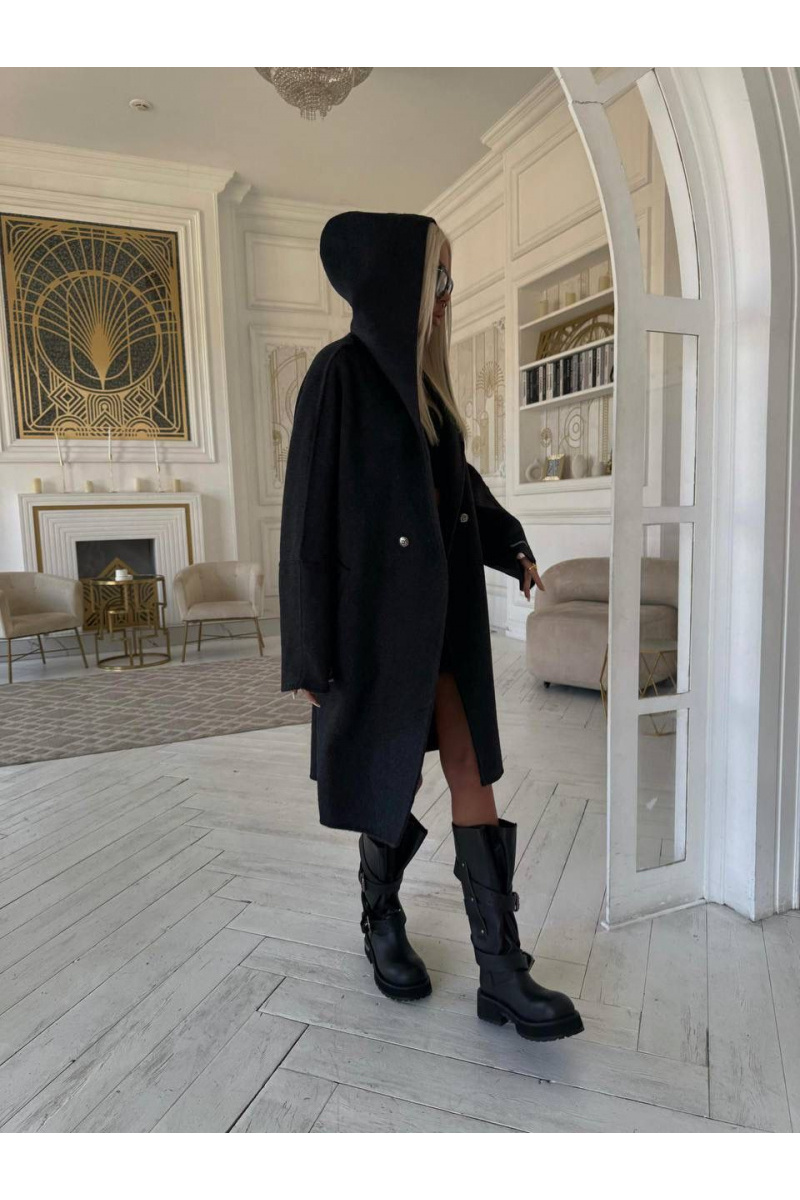 Chrome Hearts Женское пальто с капюшоном premium - Grey