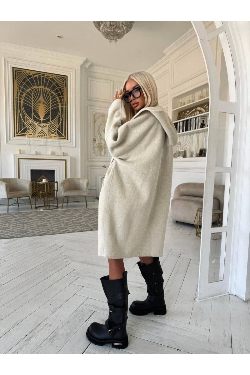 Chrome Hearts Женское пальто с капюшоном premium - Beige