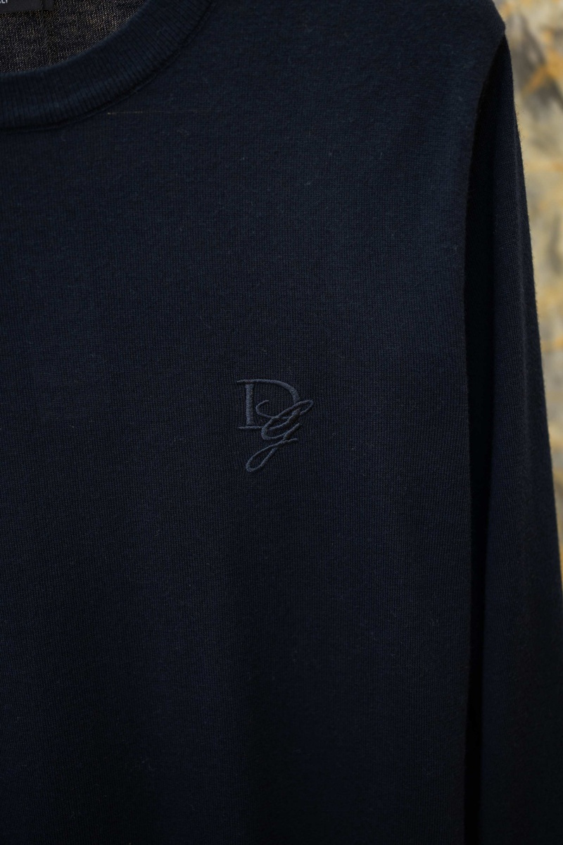 Dоlсе & Gаbbаnа Мужской тёмно-синий джемпер premium