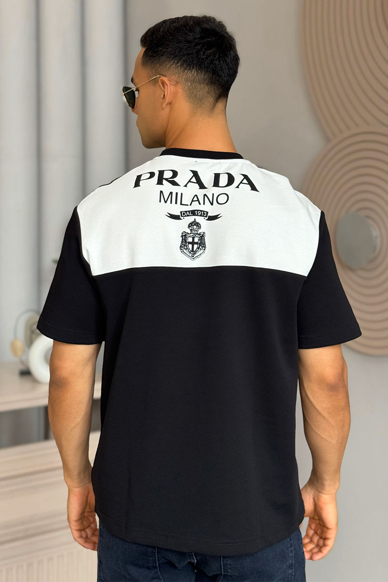 Prada Мужская футболка Milano - Black / White