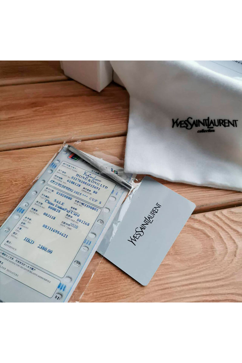 Yves Saint Laurent Кожаный ремень Cassandre (ширина 3 см, длина 80 / 85 см)