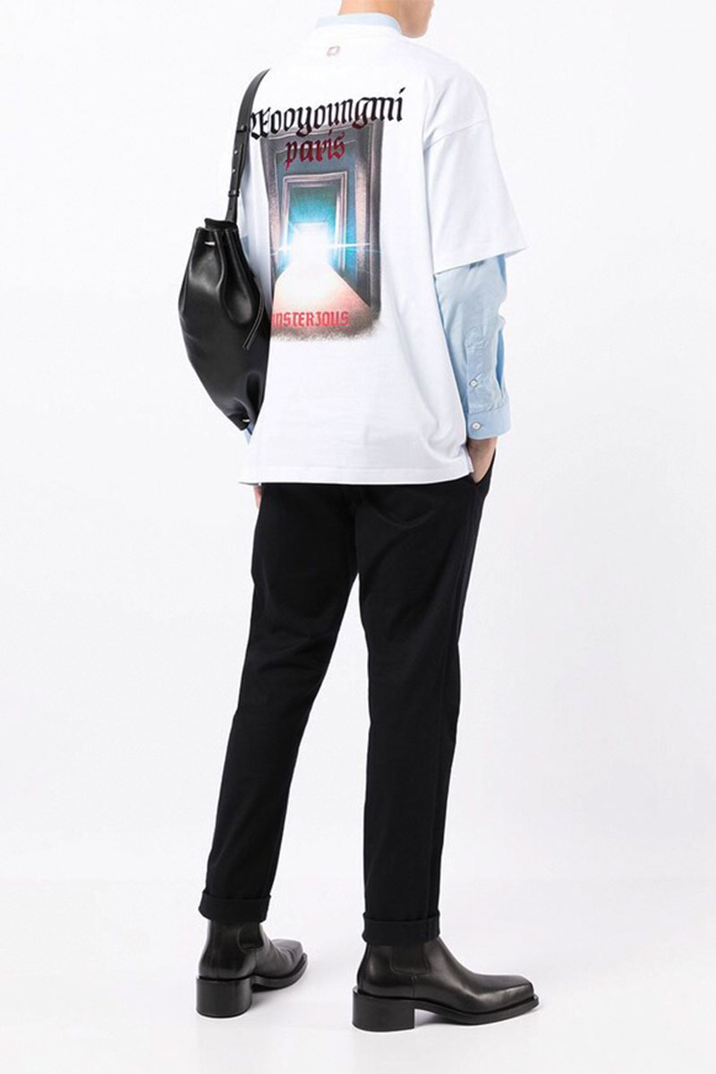 Designer Clothing Белая оверсайз футболка Wooyoungmi