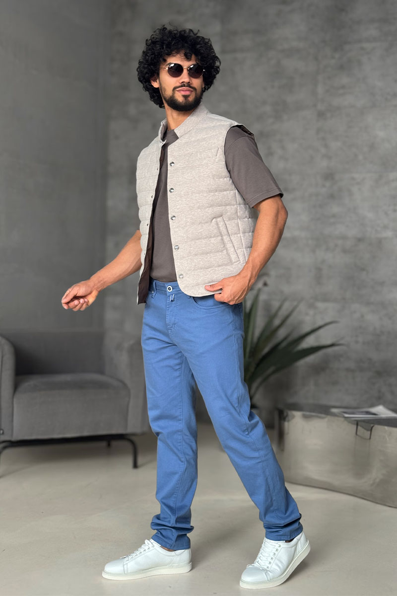 Loro Piana Мужской бежевый жилет 