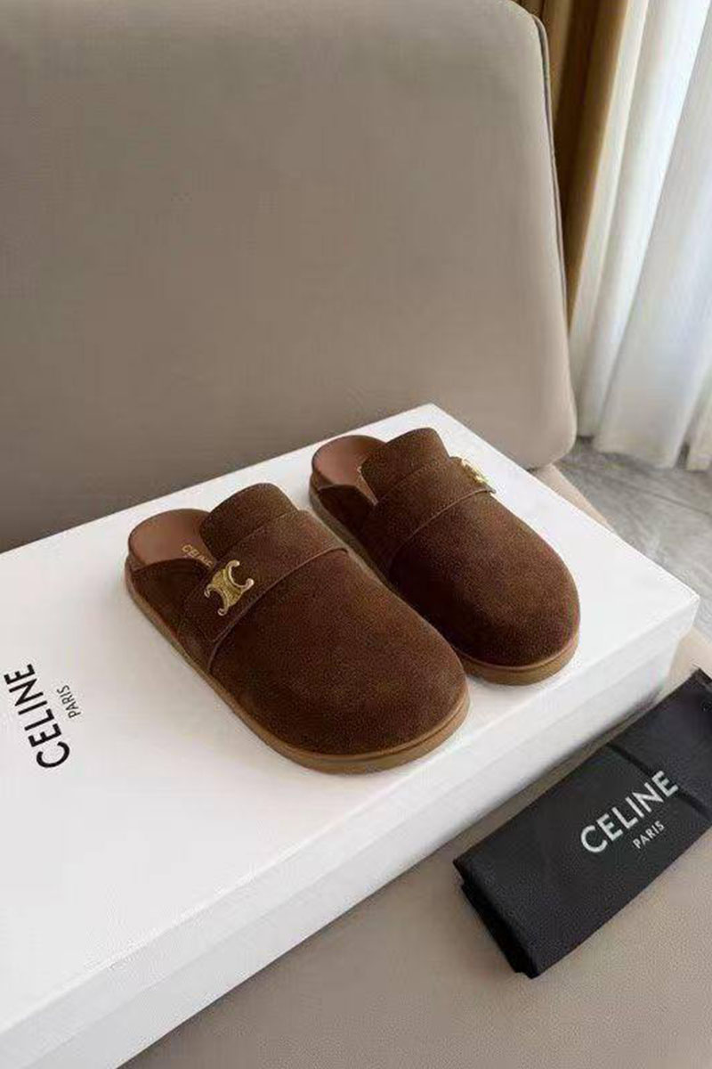 Celine Женские замшевые мюли 