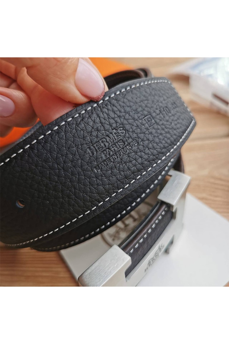 Hermes Кожаный ремень - Black