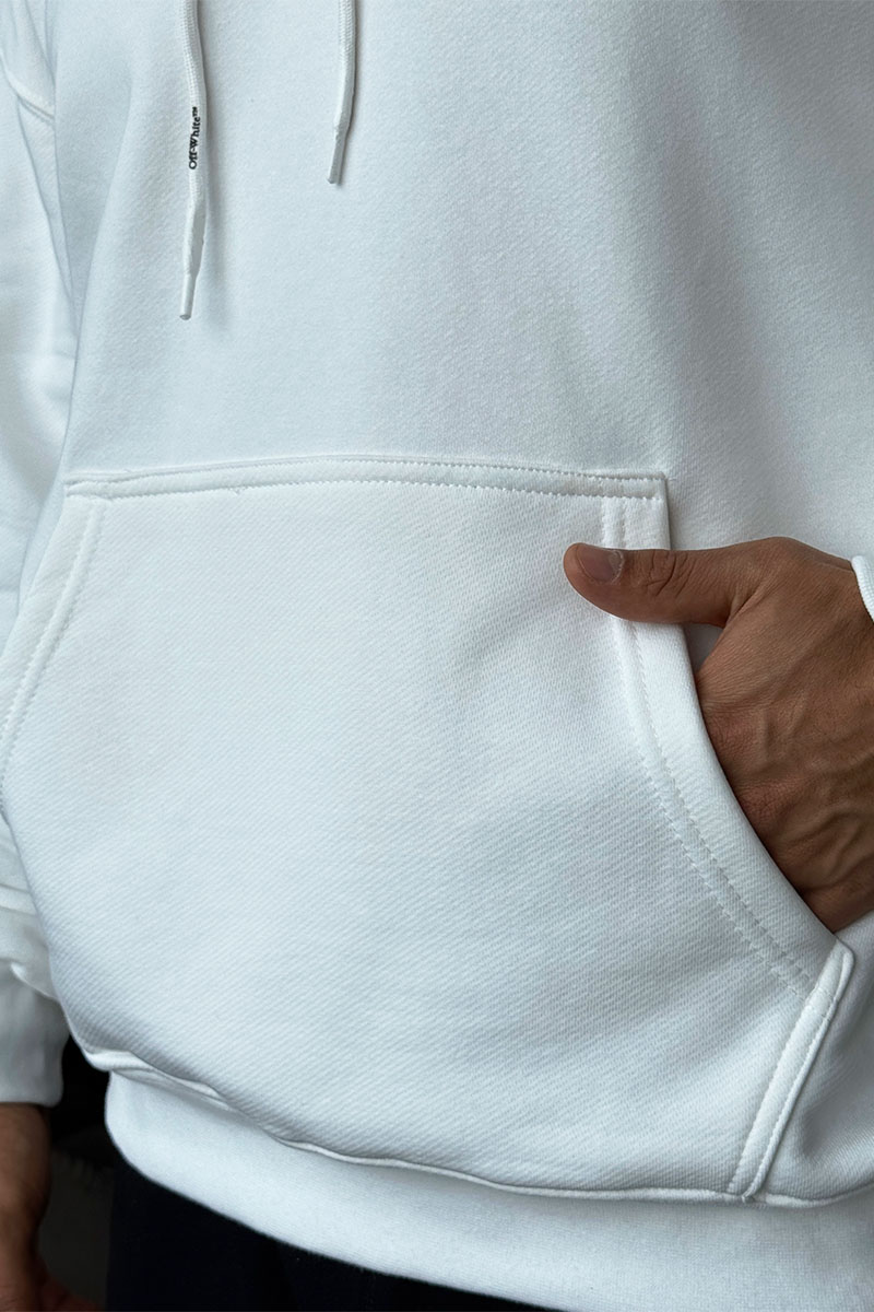 Off-White Мужское белое худи Brush Arrow 