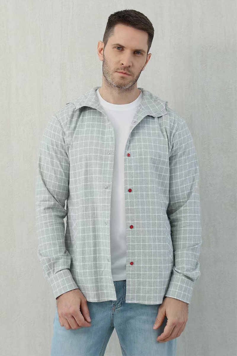 Kiton Мужская рубашка Premium - Grey Chequer