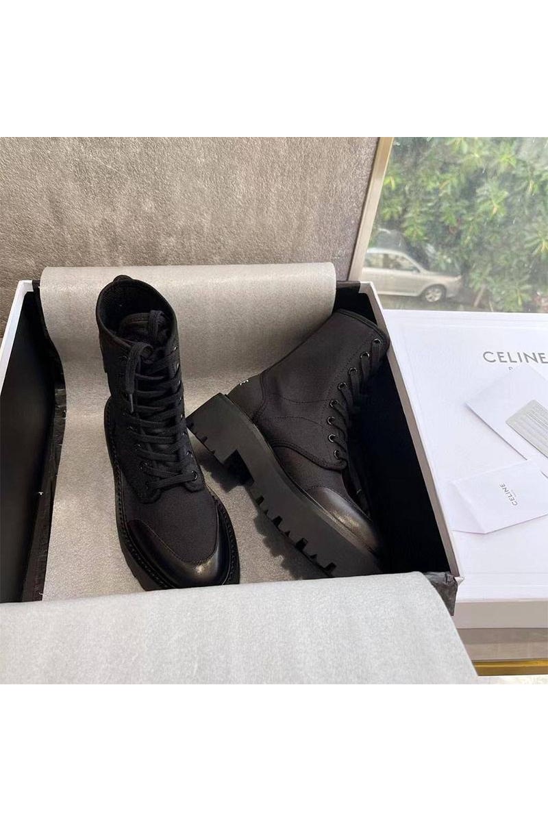Celine Женские ботинки чёрного цвета premium