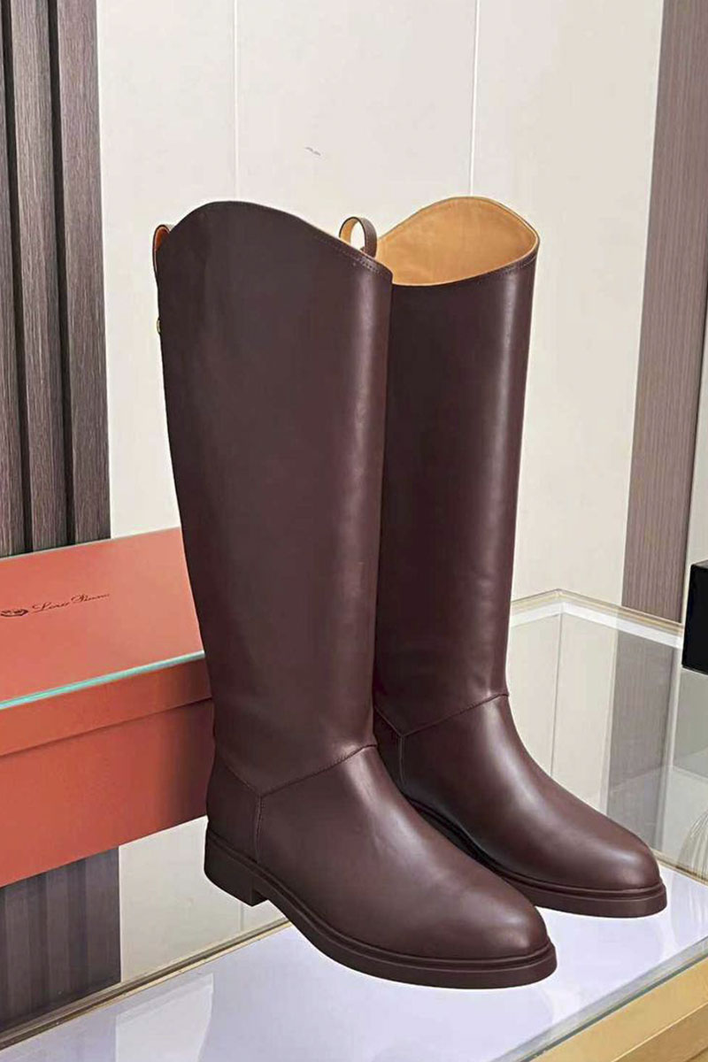 Loro Piana Женские кожаные сапоги premium - Brown