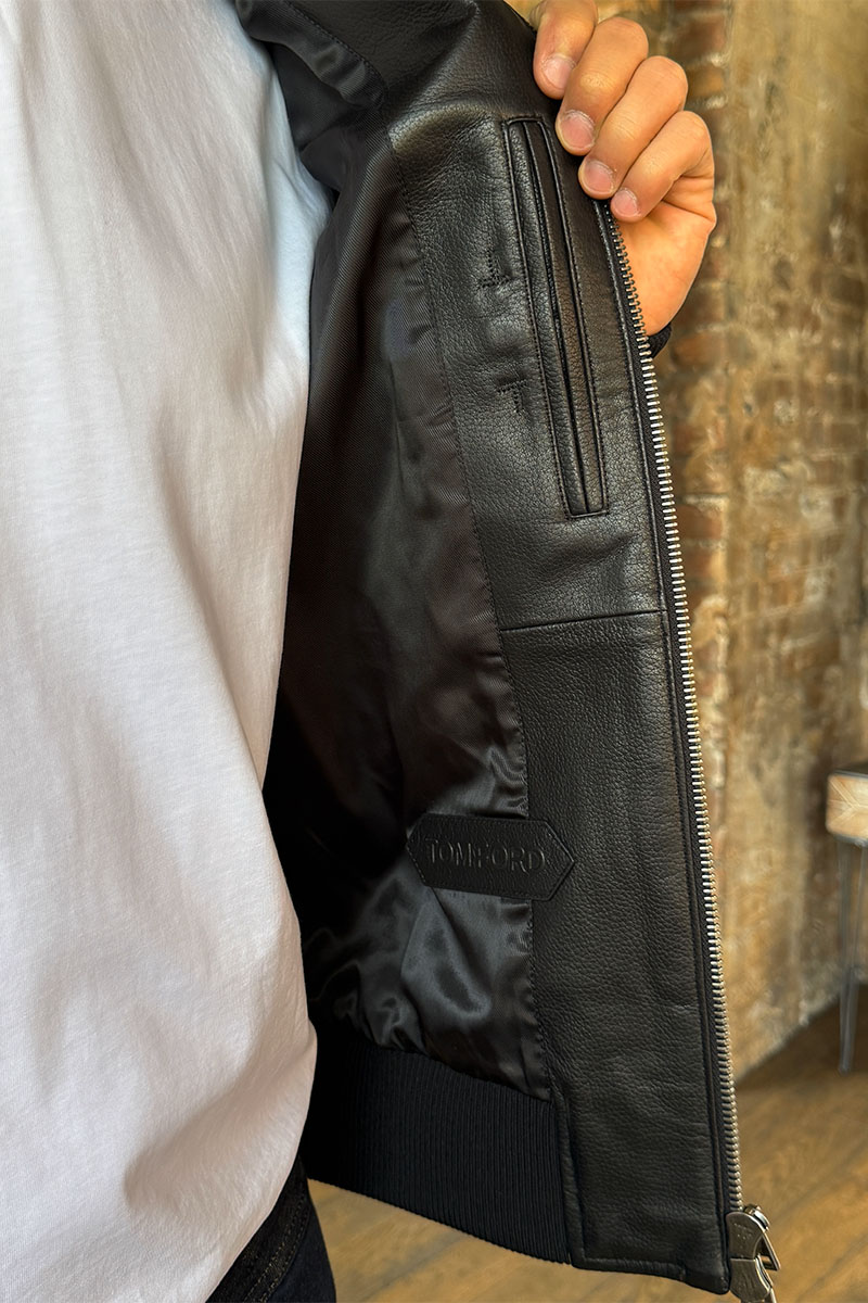 Tom Ford Мужская кожаная куртка Premium