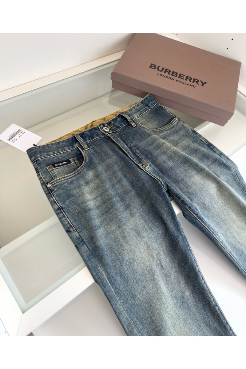 Burberry Мужские светло-синие джинсы Premium