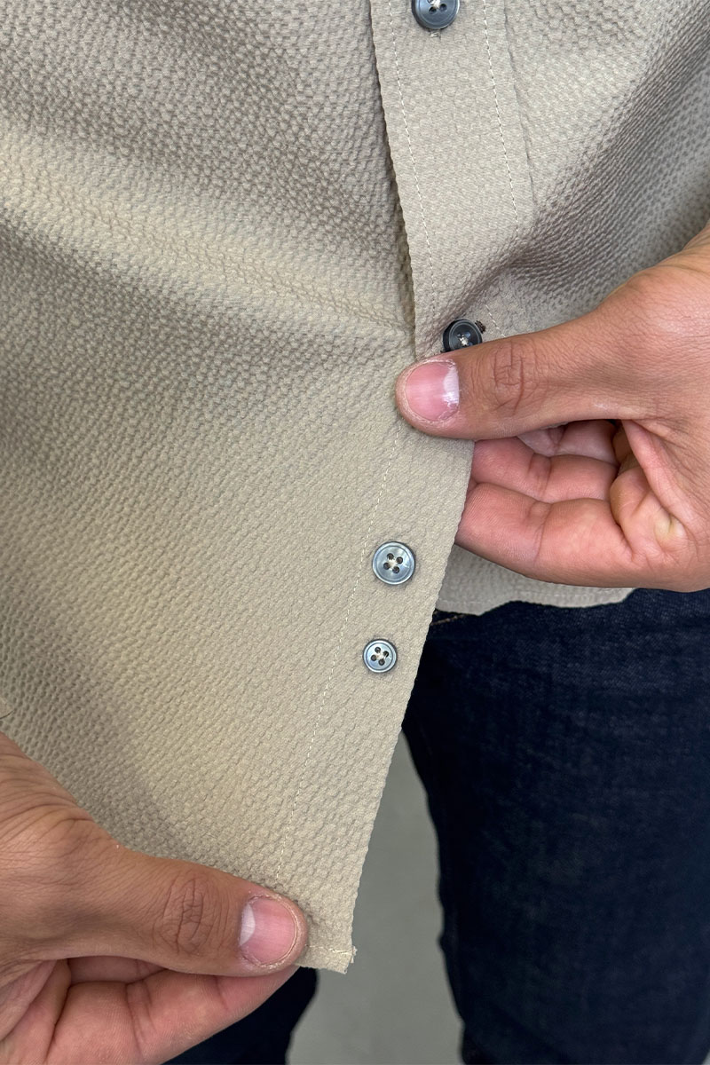 Etro Мужская тёмно-бежевая рубашка Pegasus logo