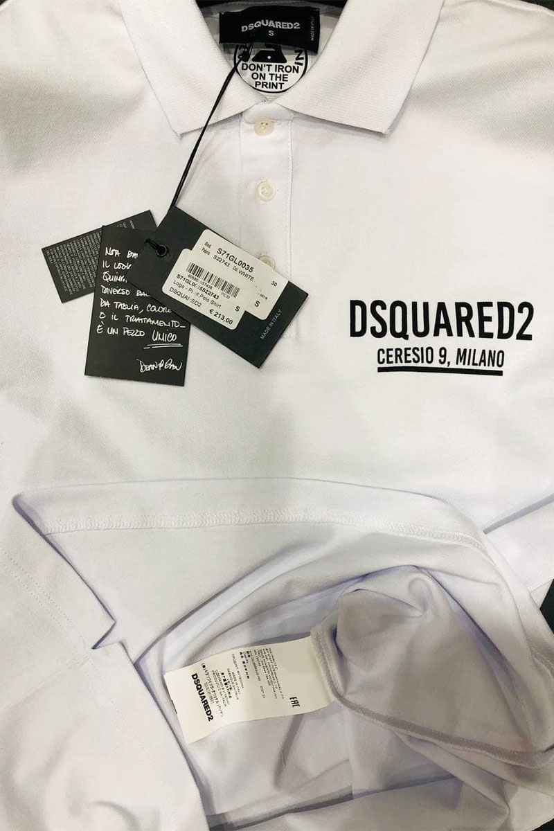 Dsquared2 Мужское поло Ceresio 9 Milano - Black