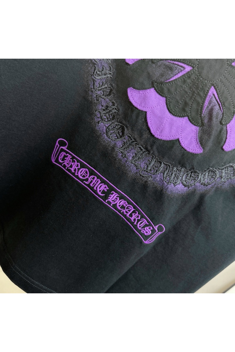 Chrome Hearts Чёрная оверсайз футболка Premium