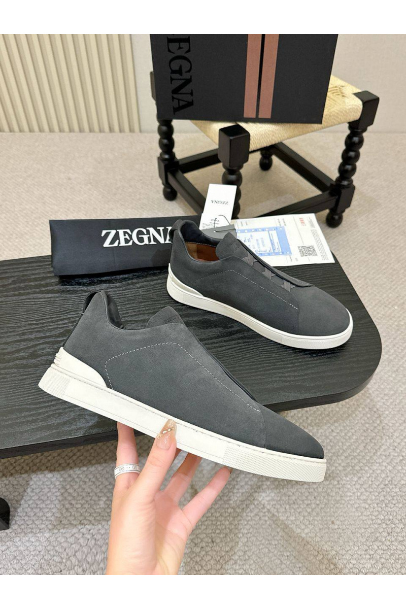 Zegna Мужские кроссовки Triple Stitch - Grey