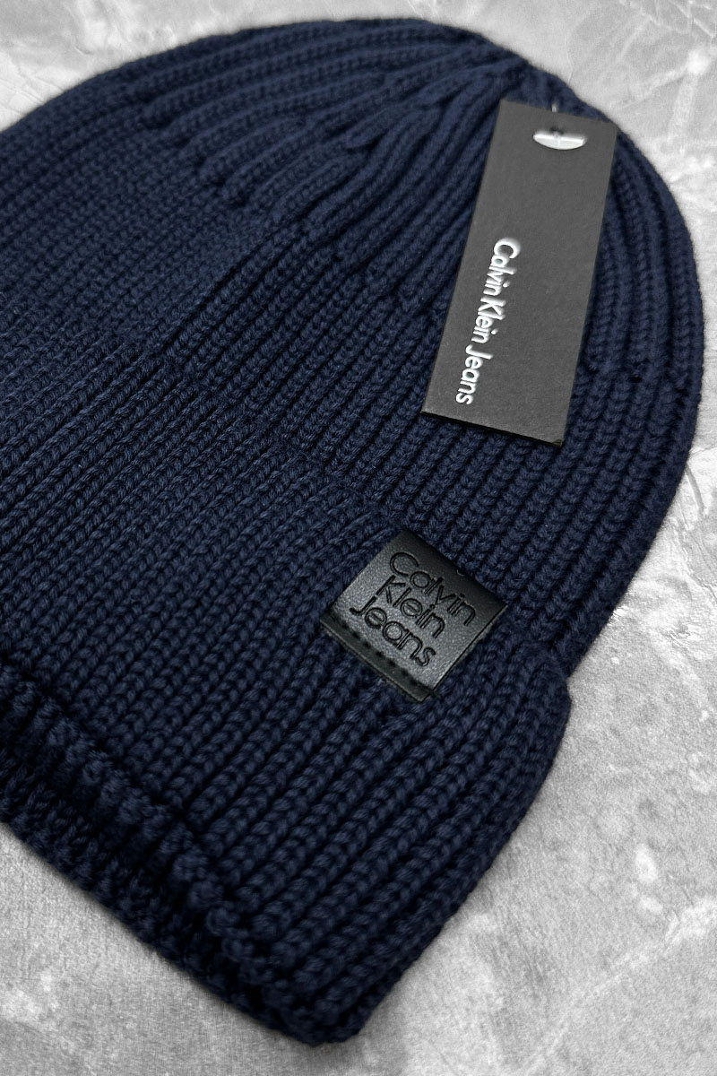 Calvin Klein Шапка синего цвета logo-patch