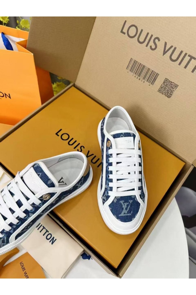 Lоuis Vuittоn Женские комбинированные кеды Premium - Blue