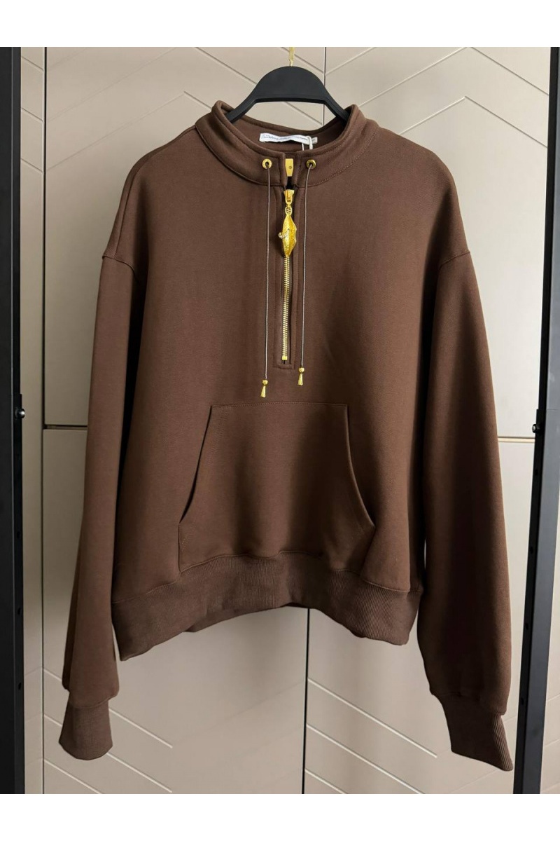 Schiaparelli Женский свитшот Premium zip neck - Brown