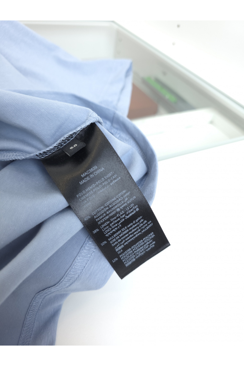 Loro Piana Мужская голубая футболка premium