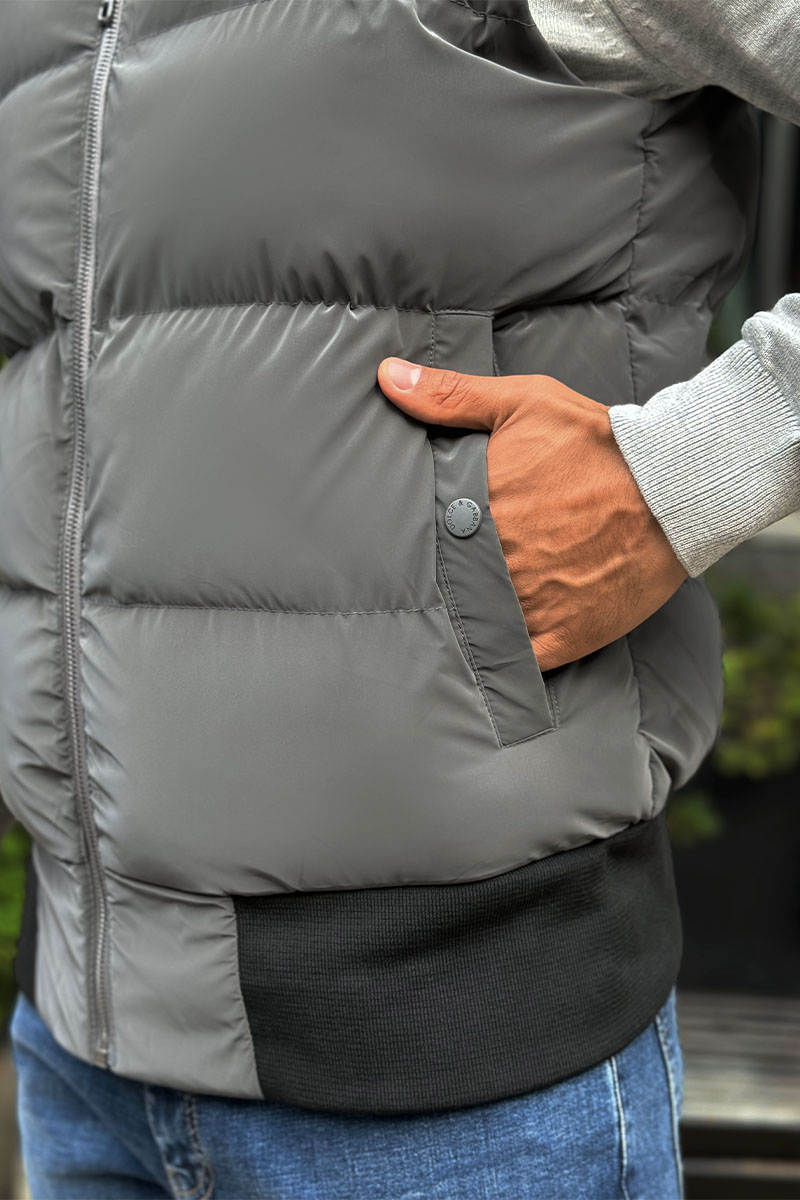 Dоlсе & Gаbbаnа Мужской серый жилет logo-plaque 