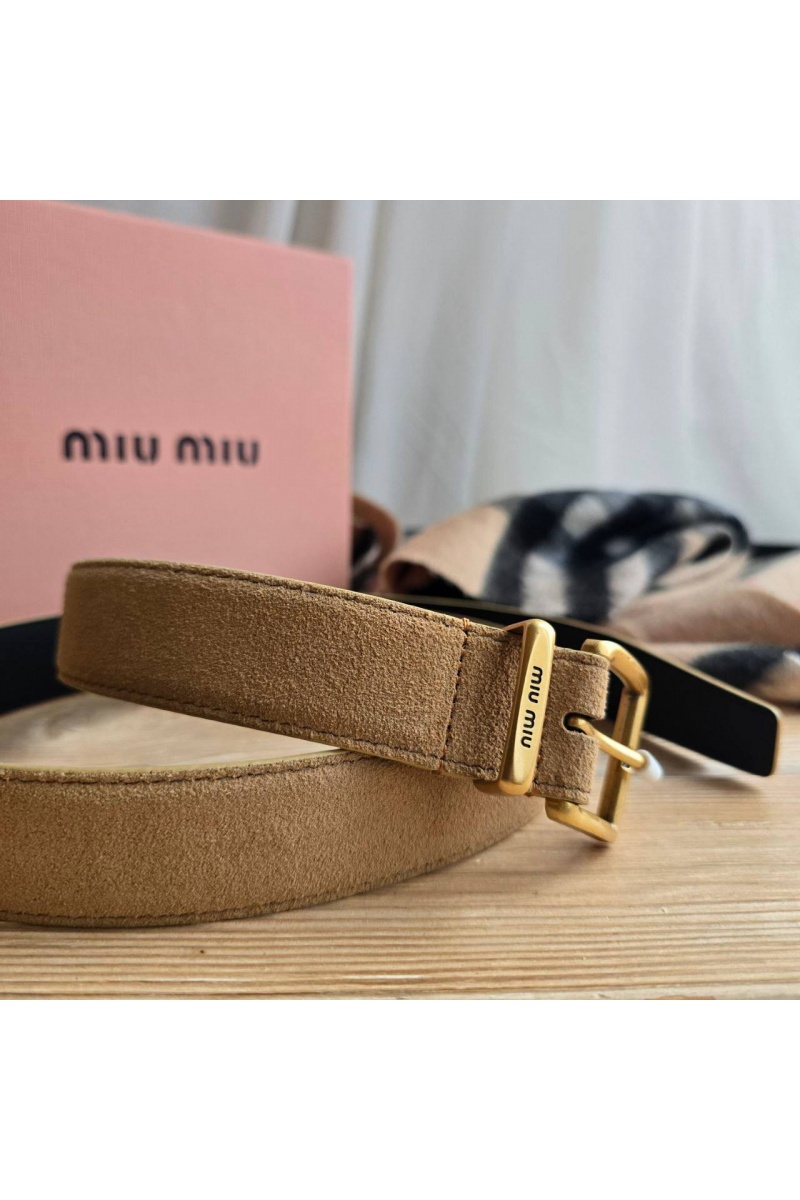 MIU MIU Замшевый ремень 