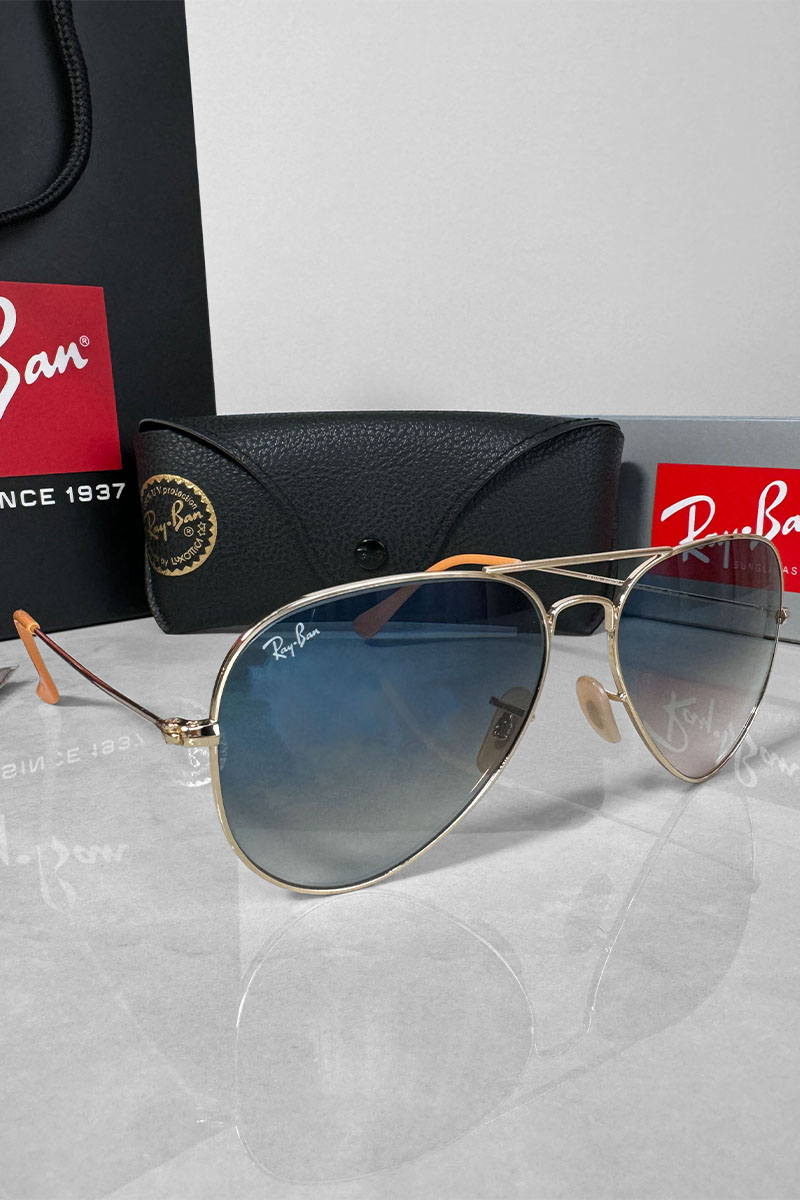 Ray Ban Солнцезащитные очки Aviator Large Metal - Blue 