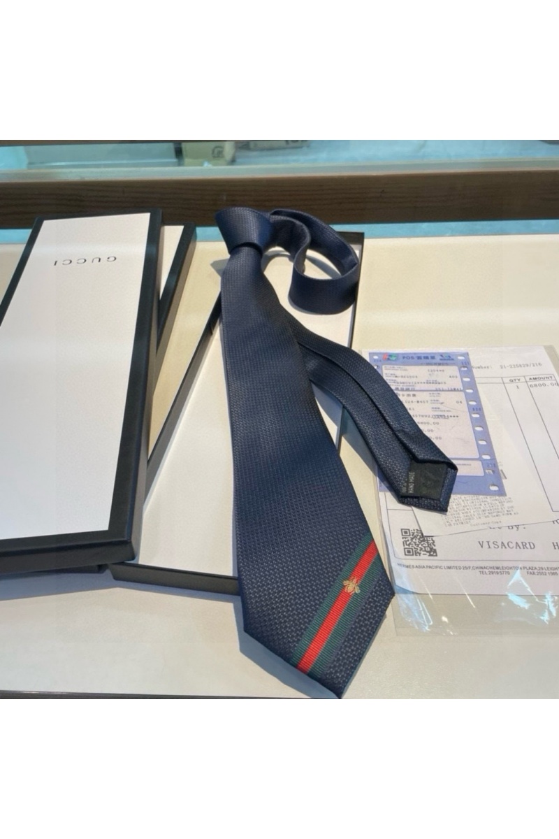 Gucci Галстук premium 146x7 см - Navy