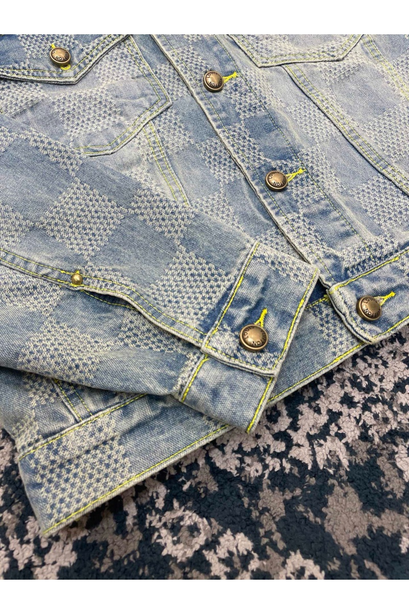Lоuis Vuittоn Джинсовая куртка Marque Deposee Premium