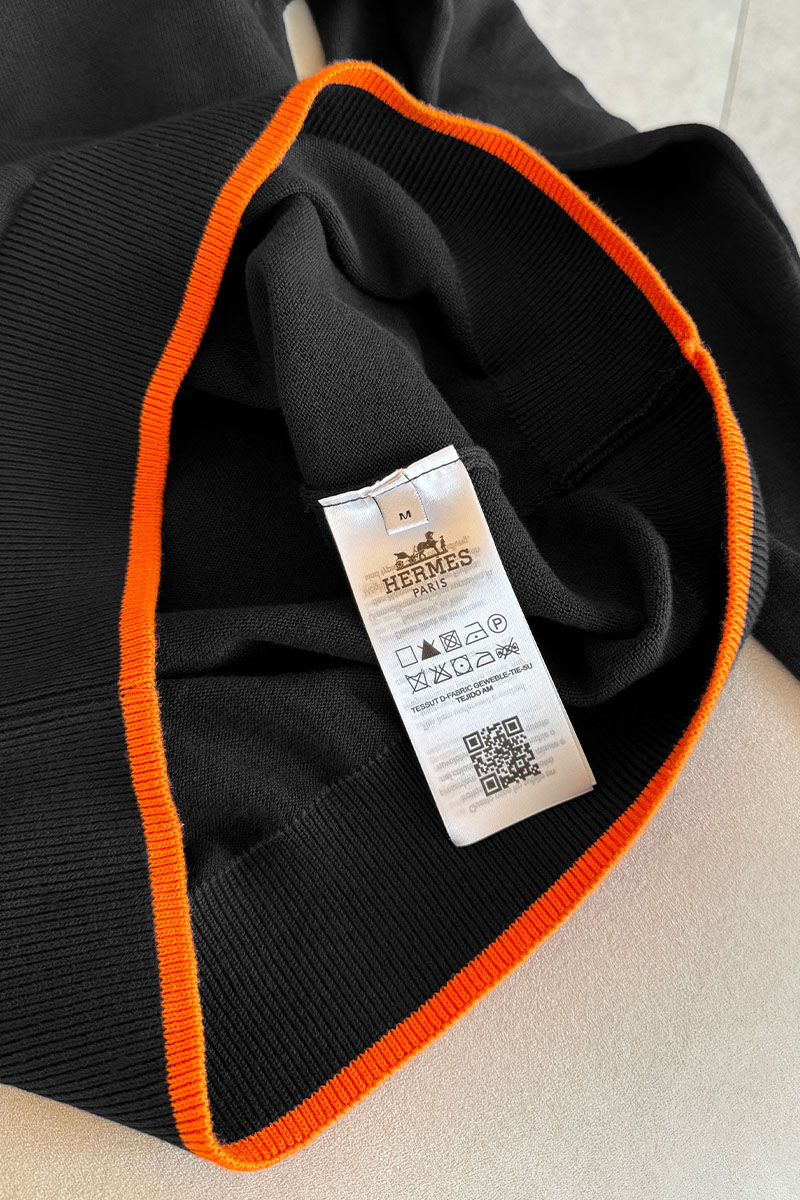 Hermes Мужской джемпер чёрного цвета 