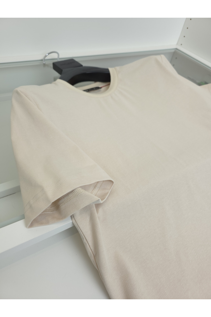 Loro Piana Мужская бежевая футболка premium