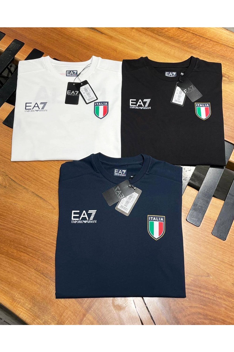 Emporio Armani EA7 Чёрная футболка Team Italia 