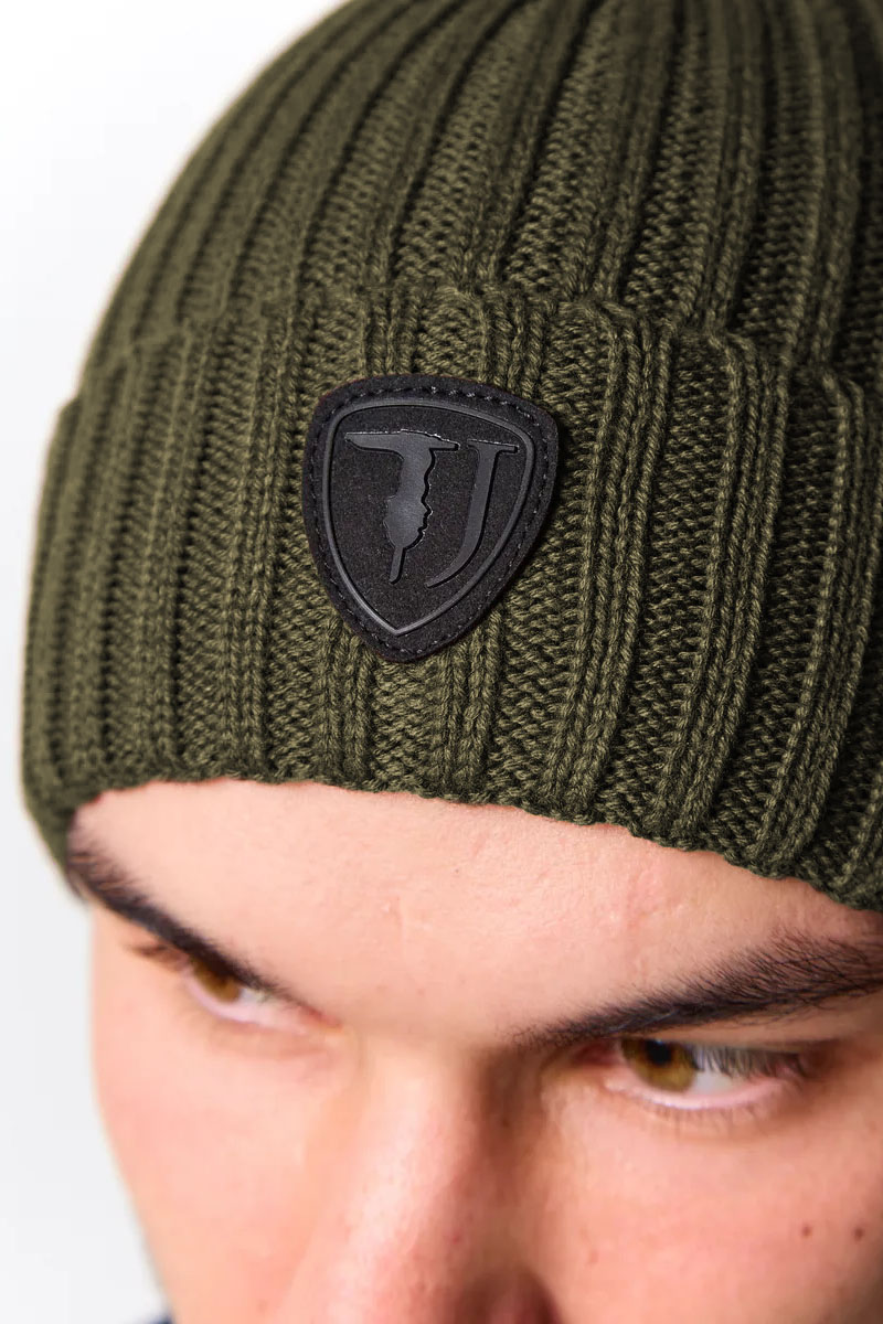Trussardi Мужская шапка logo-patch - Khaki