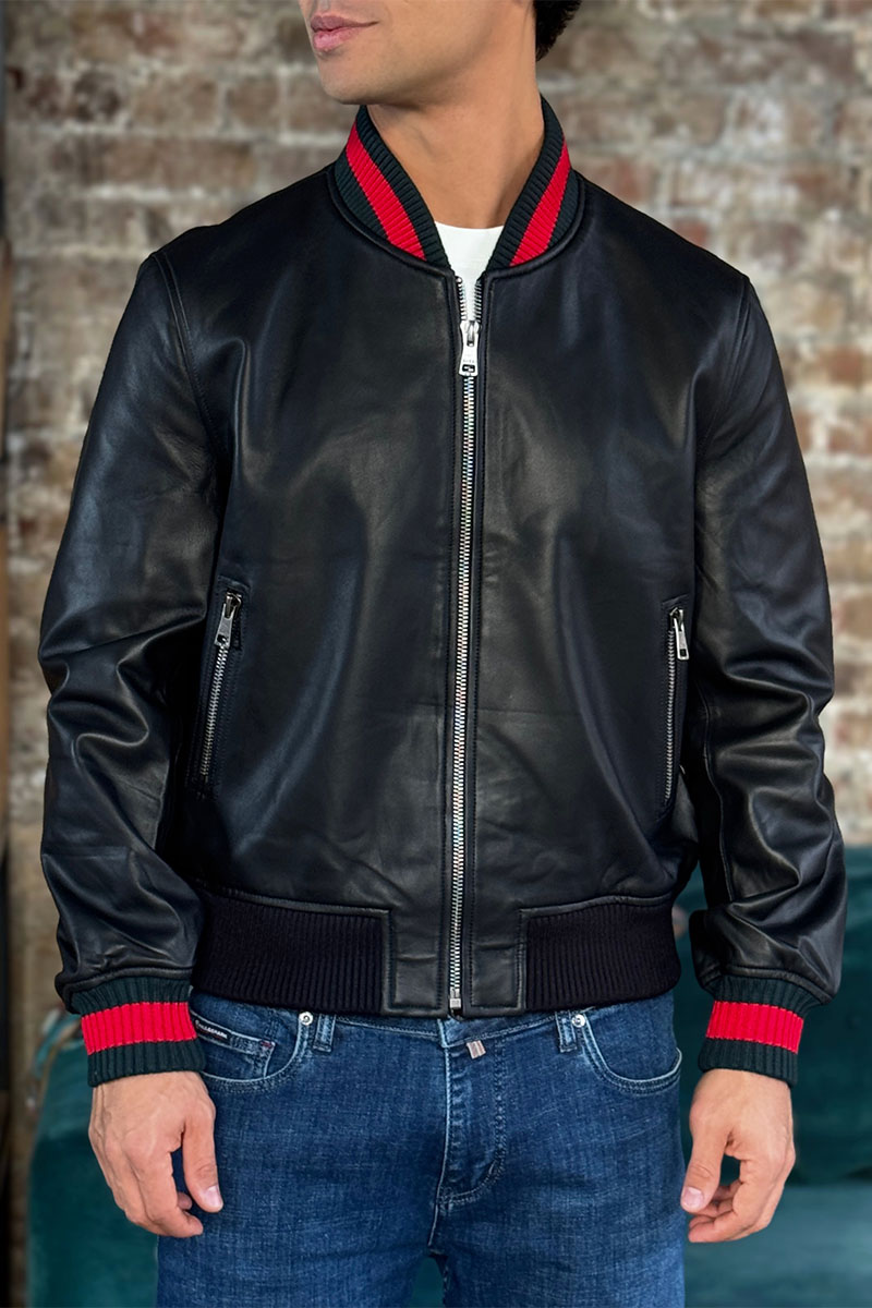 Gucci Кожаная куртка premium