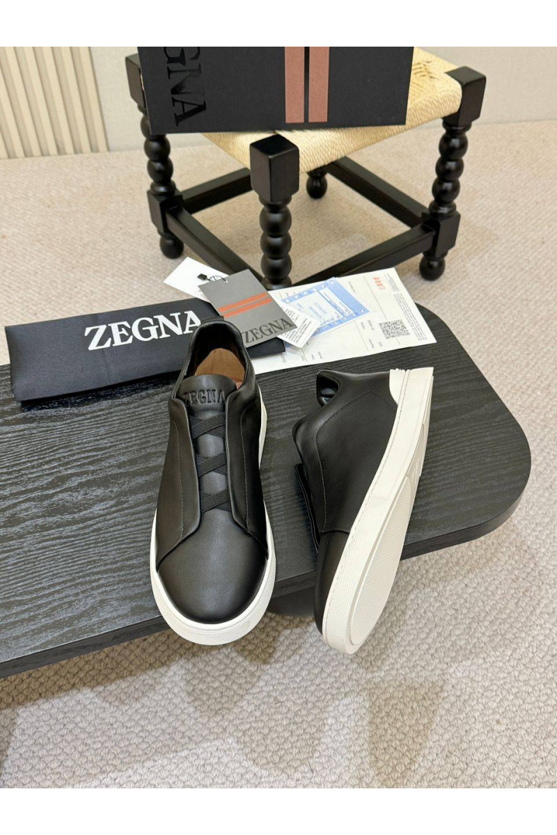Zegna Мужские кроссовки Triple Stitch - Black