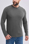 Мужской лонгслив серого цвета 