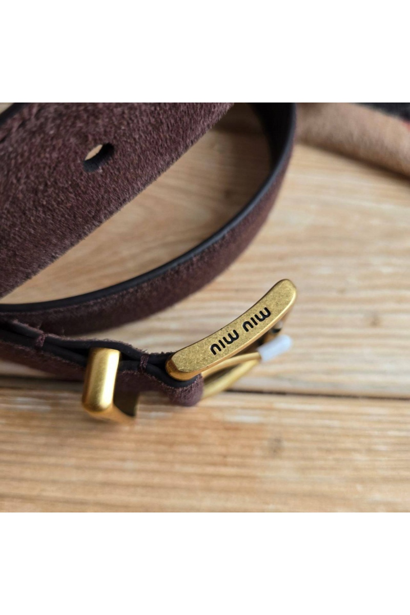 MIU MIU Замшевый ремень 