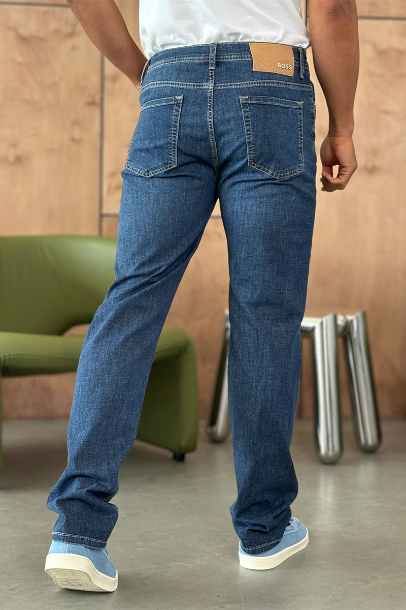 Hugо Воss Мужские синие джинсы relaxed fit