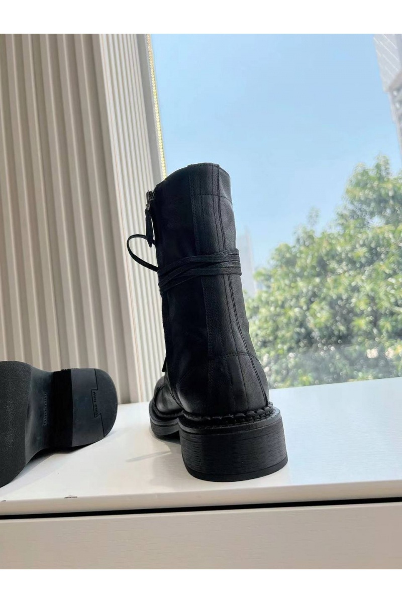 MIU MIU Женские ботинки Premium - Black
