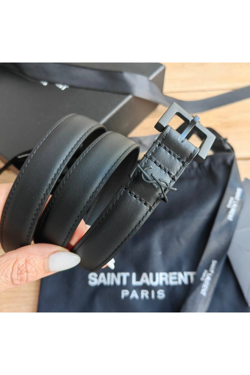 Yves Saint Laurent Кожаный ремень (ширина 2 см)