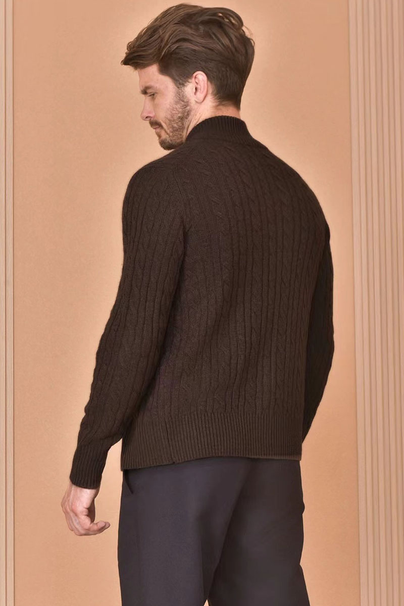 Loro Piana Кашемировый свитер Premium zip-up - Brown 