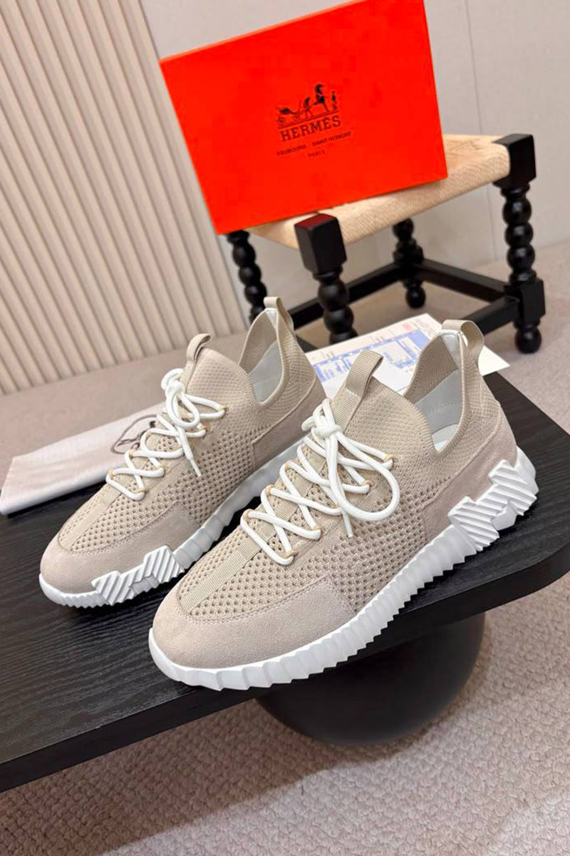Hermes Текстильные кроссовки lift slip-on