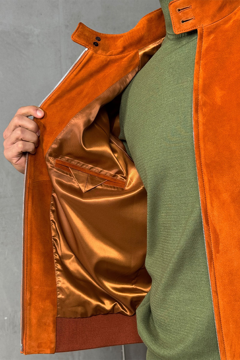 Prada Мужская кожаная куртка premium