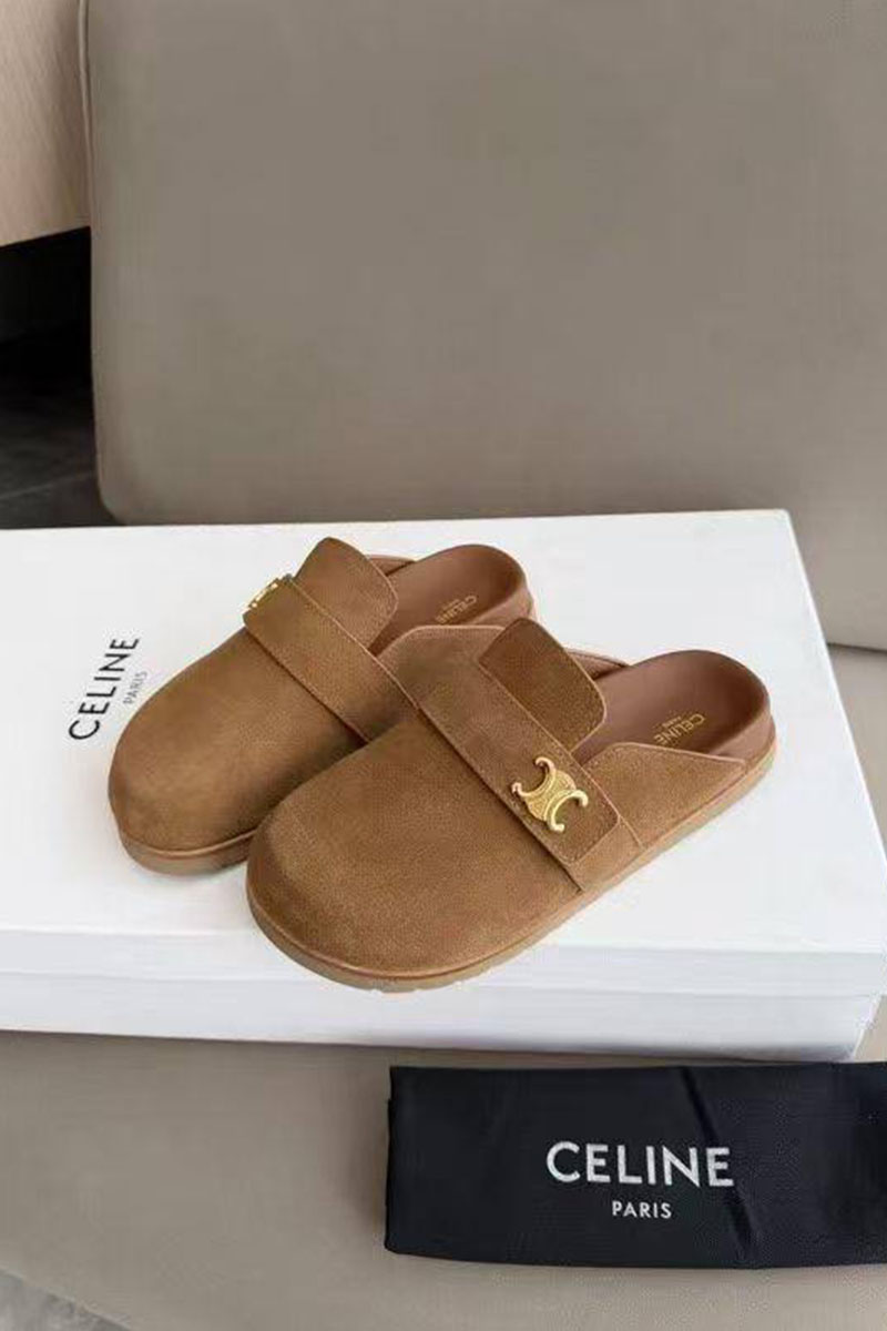 Celine Женские замшевые мюли 