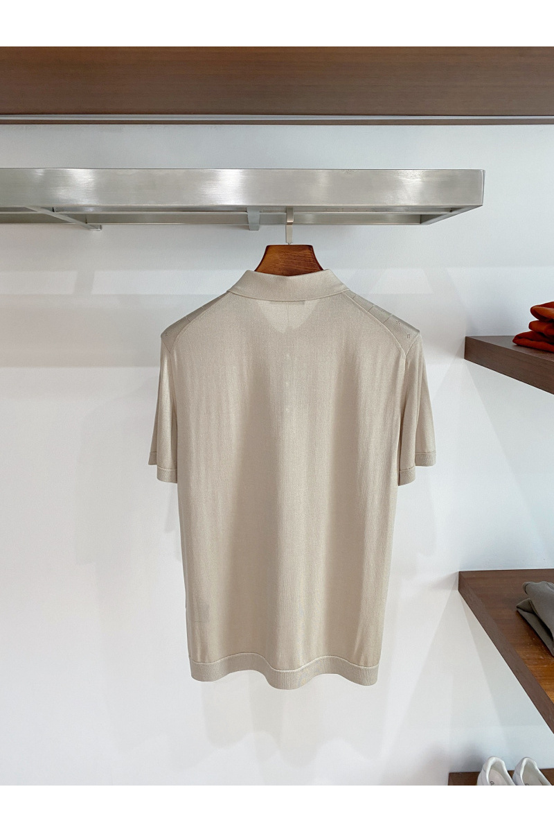 Loro Piana Мужское серое поло premium