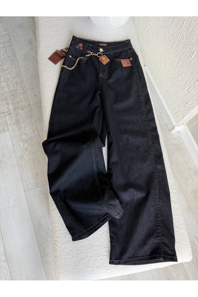 Loro Piana Женские синие джинсы premium