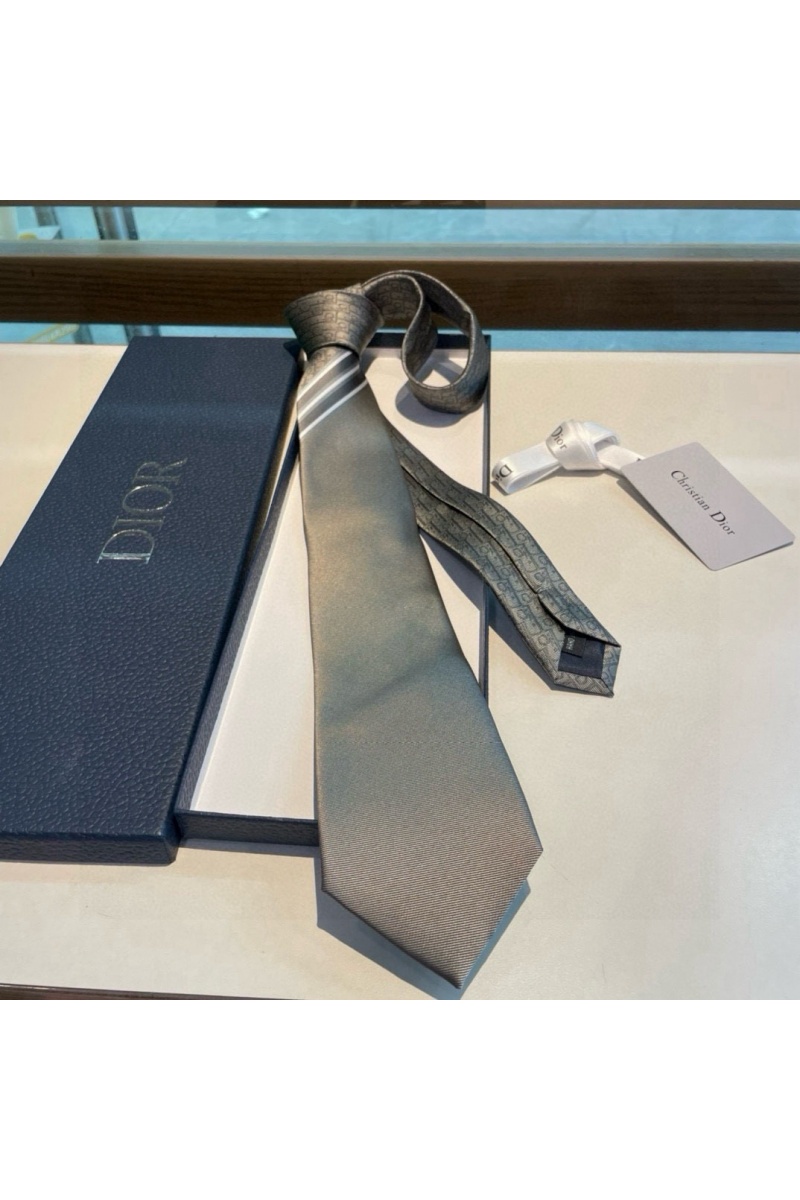 Dior Галстук Oblique premium - Grey